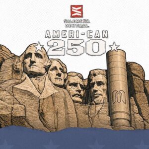 Digitized Monument with 250 year printed above